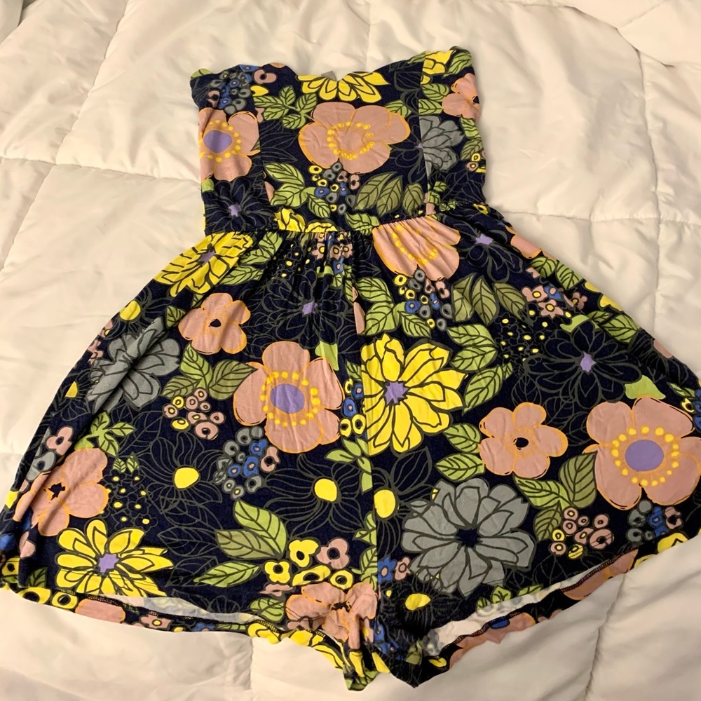 ASOS Scallop Bandeau Romper
